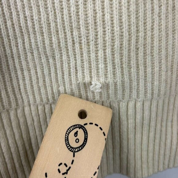 Patagonia Women's Large Recycled Wool Blend Cream Cardigan Sweater - Picture 7 of 16